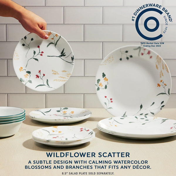 Corelle Corelle® Wildflower Scatter 32-piece Dinnerware Set Service For 8