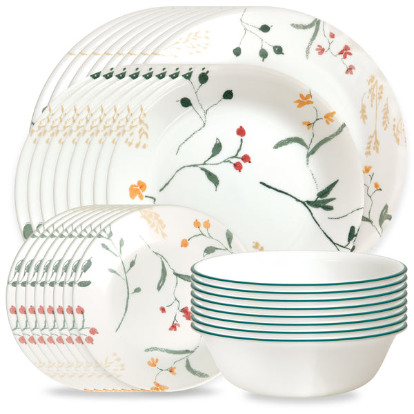 corelle Corelle® Wildflower Scatter 32-piece Dinnerware Set Service for 8