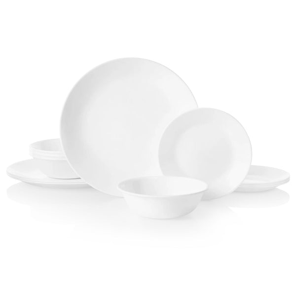 corelle Corelle® Winter Frost White 12-piece Dinnerware Set Service for 4