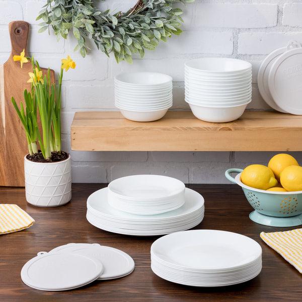 Corelle Corelle® Winter Frost White 66-piece Dinnerware Set Service For 12