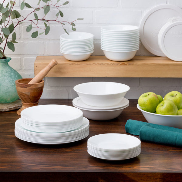 Corelle Corelle® Winter Frost White 78-piece Dinnerware Set Service For 12