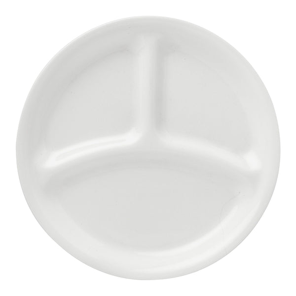 corelle Corelle® Winter Frost White 8.5" Divided Salad Plate