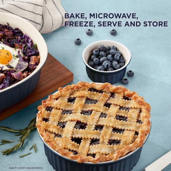 Corelle CorningWare® French Colors 1.5-quart Round Baking Dish Navy