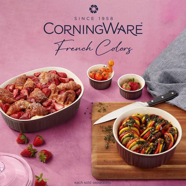 Corelle CorningWare® French Colors 1.5-quart Round Baking Dish Cabernet