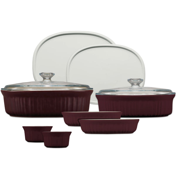 corelle CorningWare® French Colors 10-piece Bakeware Set Cabernet