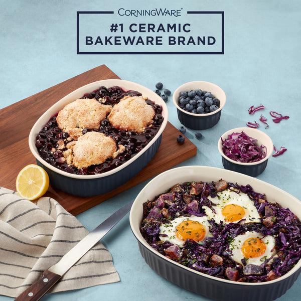 Corelle CorningWare® French Colors 10-piece Oval Bakeware Set Navy