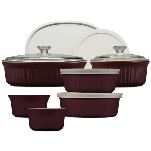 corelle CorningWare® French Colors 12-piece Bakeware Set Cabernet