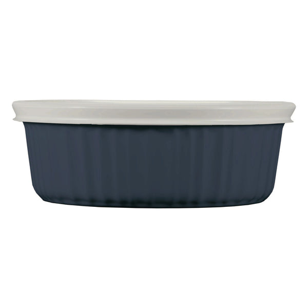 corelle CorningWare® French Colors 24-ounce Baking Dish with Lid Navy