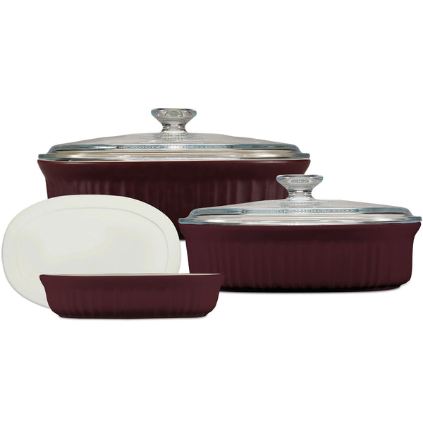 corelle CorningWare® French Colors 6-piece Bakeware Set Cabernet