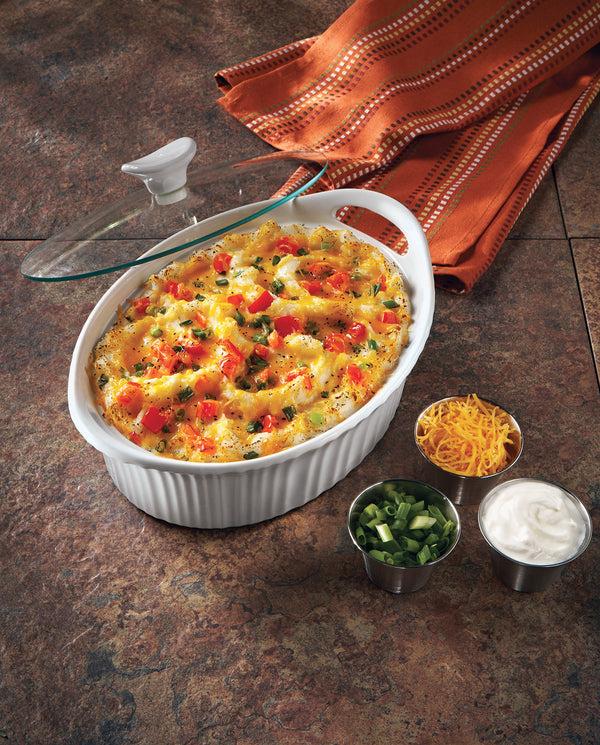 Corelle CorningWare® French White® 1.5-quart Oval Casserole Dish With Lid