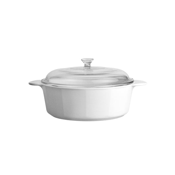 corelle CorningWare® Just White 0.8-Liter Casserole with Cover