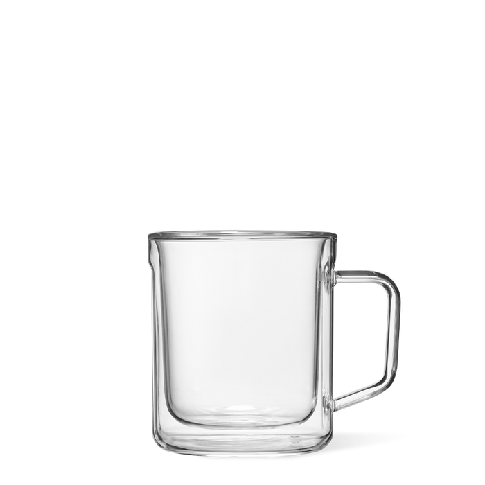 Corkcicle Mug Glass Set (2) Glass Coffee Mugs
