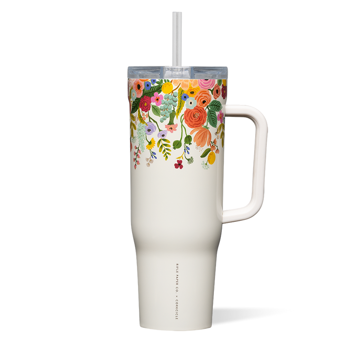 Corkcicle Rifle Paper Co. Cruiser Insulated Tumbler With Handle
