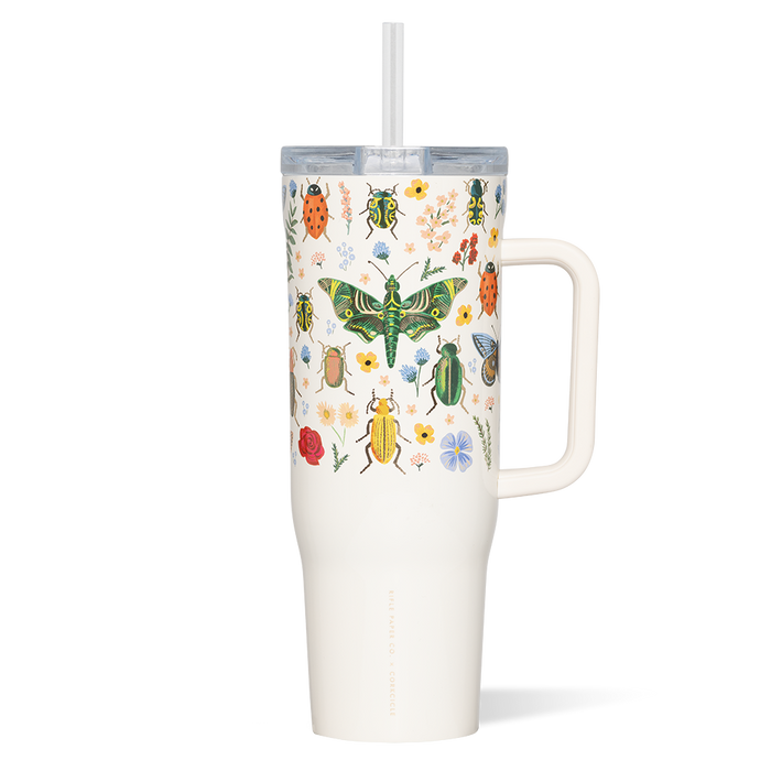 corkcicle Rifle Paper Co. Cruiser Insulated Tumbler with Handle