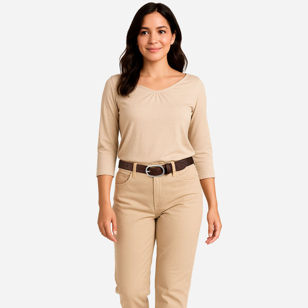 Corkor Belt Women Cork 30mm - Silver Buckle