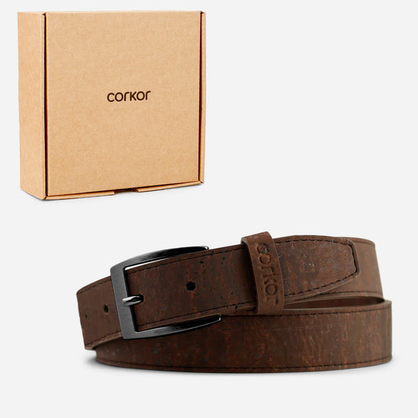 Corkor Cork Belt Men 30 Mm (1 1/8") - Black Buckle