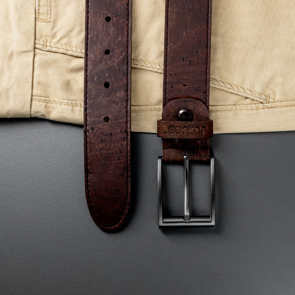 Corkor Cork Belt Men 35 Mm (1 3/8") - Black Buckle