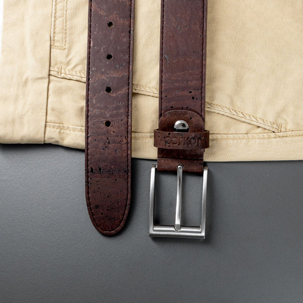 Corkor Cork Belt Men 35 Mm (1 3/8") - Silver Buckle