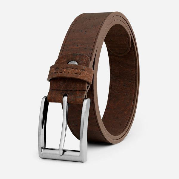 corkor Cork Belt Men 35 mm (1 3/8") - Silver Buckle