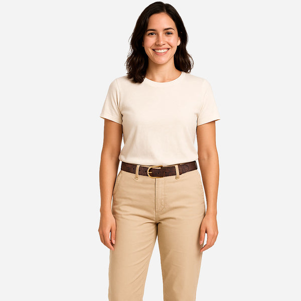 Corkor Cork Belt Women 30mm (1 1/8") - Gold Buckle