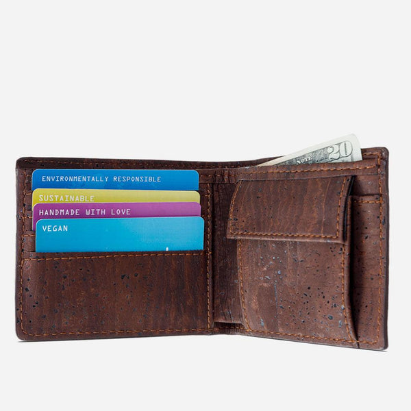 Corkor Cork Wallet With Coin Pocket