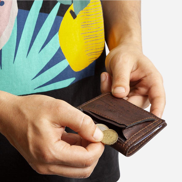 corkor Slim Wallet Coins Pocket