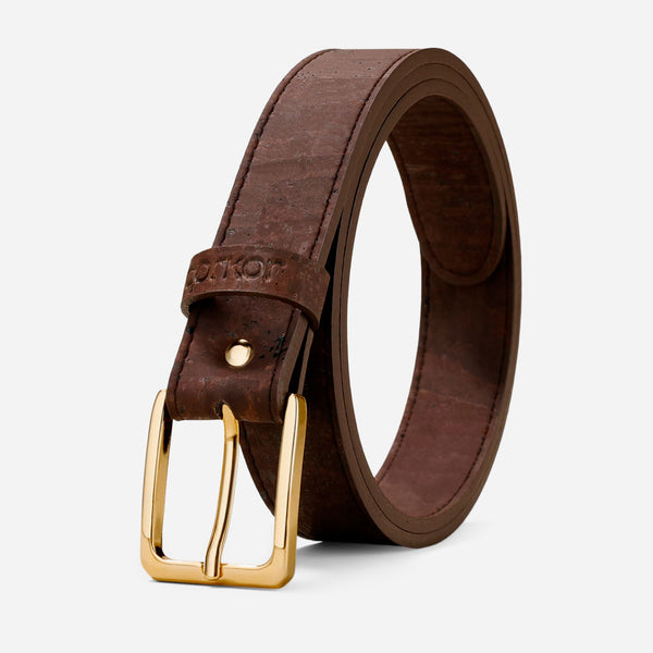 corkor Women Cork Belt 1 18" (30mm) - Gold Buckle