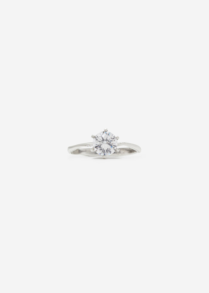 Cornelia Webb Brilliant Cut Solitaire Ring Maxi Pavé 0.7 - 0.9 Ct