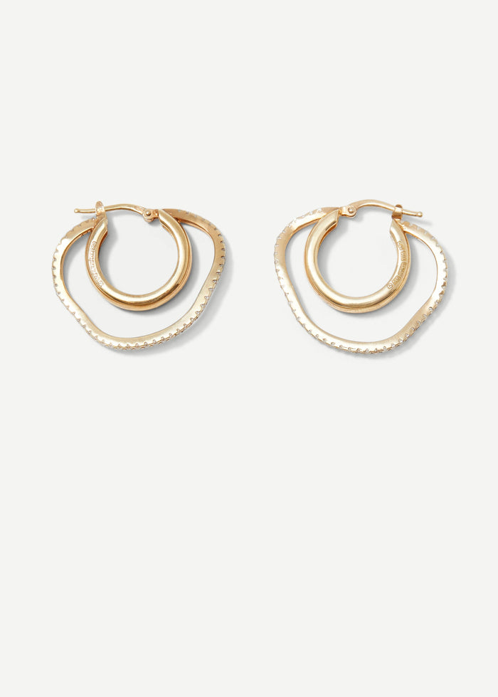 Cornelia Webb Distorted Double Hoop Earring Maxi