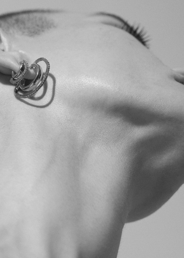 Cornelia Webb Distorted Double Hoop Earring Midi