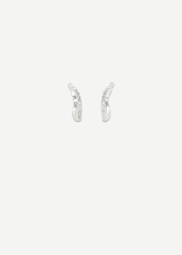 Cornelia Webb Distorted Hoop Earring Midi - Pearl