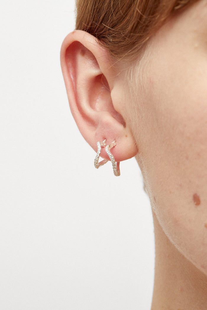 Cornelia Webb Distorted Hoop Earring Mini