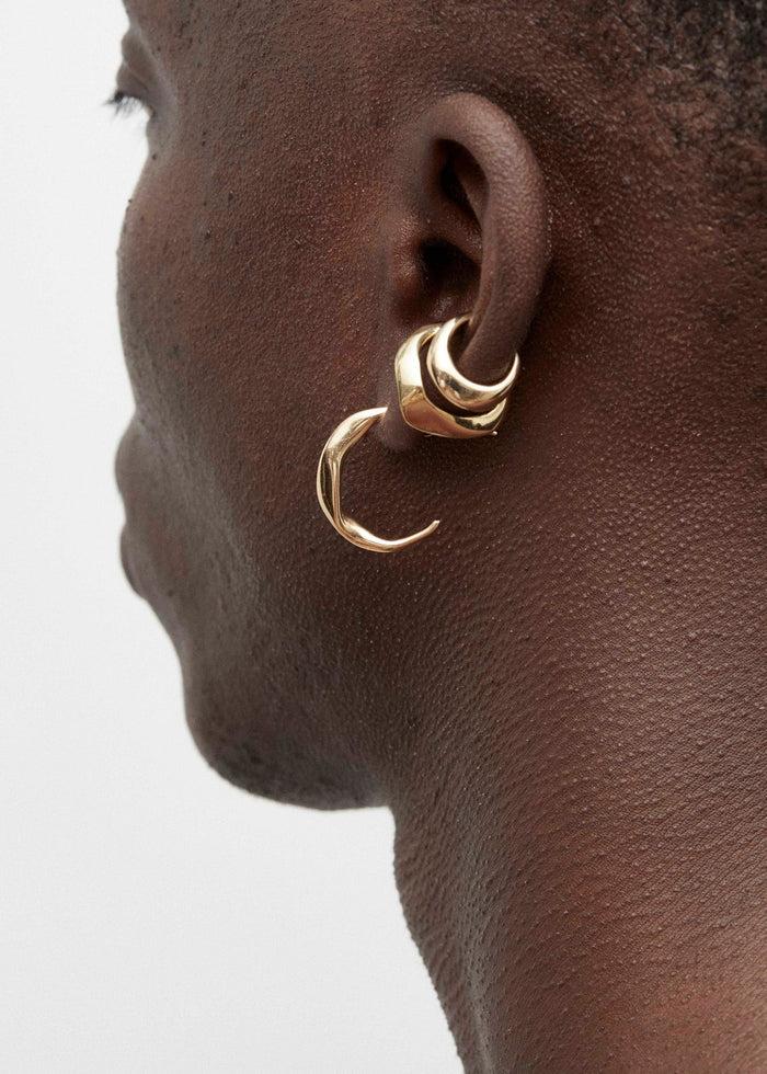 cornelia webb Molded Organic Hoop Earring Maxi