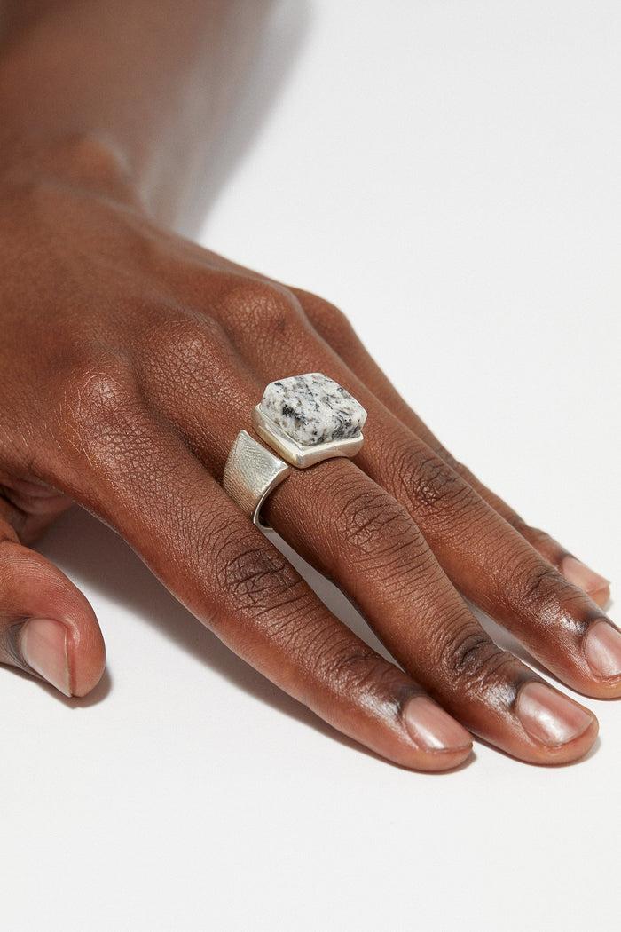 Cornelia Webb Molded Signet Ring | Granite
