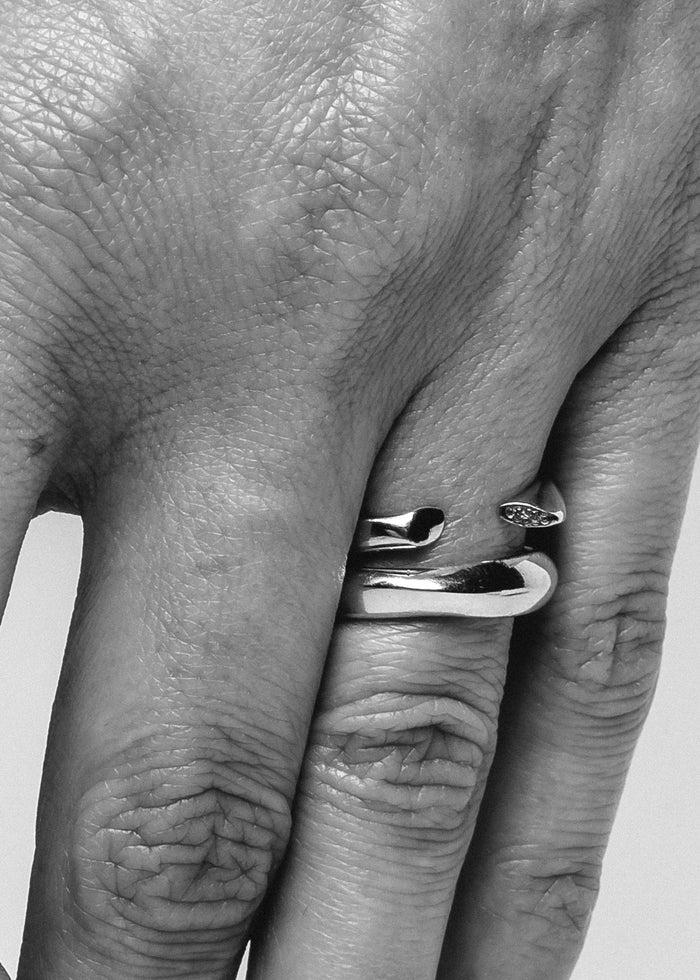 Cornelia Webb Open Sculptural Band - Stoned