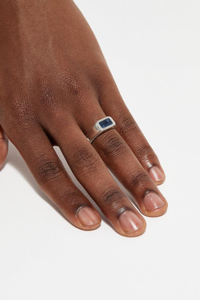 Cornelia Webb Sapphire Signet Ring