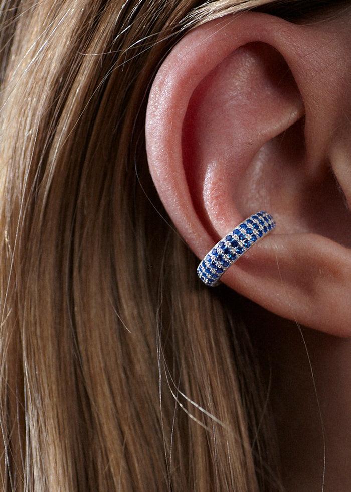 Cornelia Webb Stoned Ear Cuff Mini | Sapphire Blue