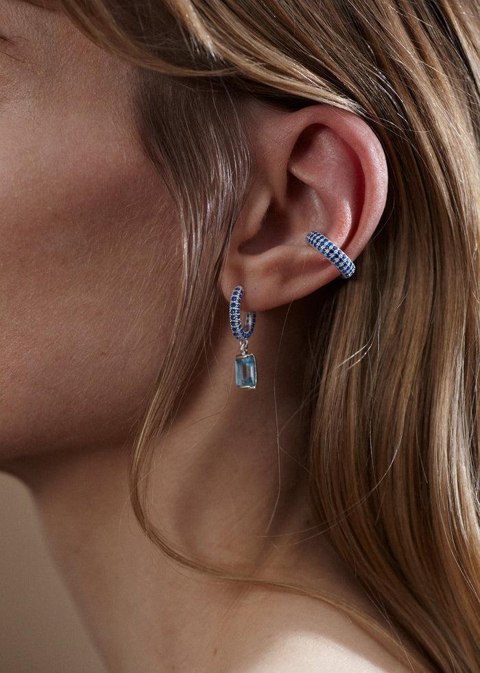 Cornelia Webb Stoned Ear Cuff Mini | Sapphire Blue
