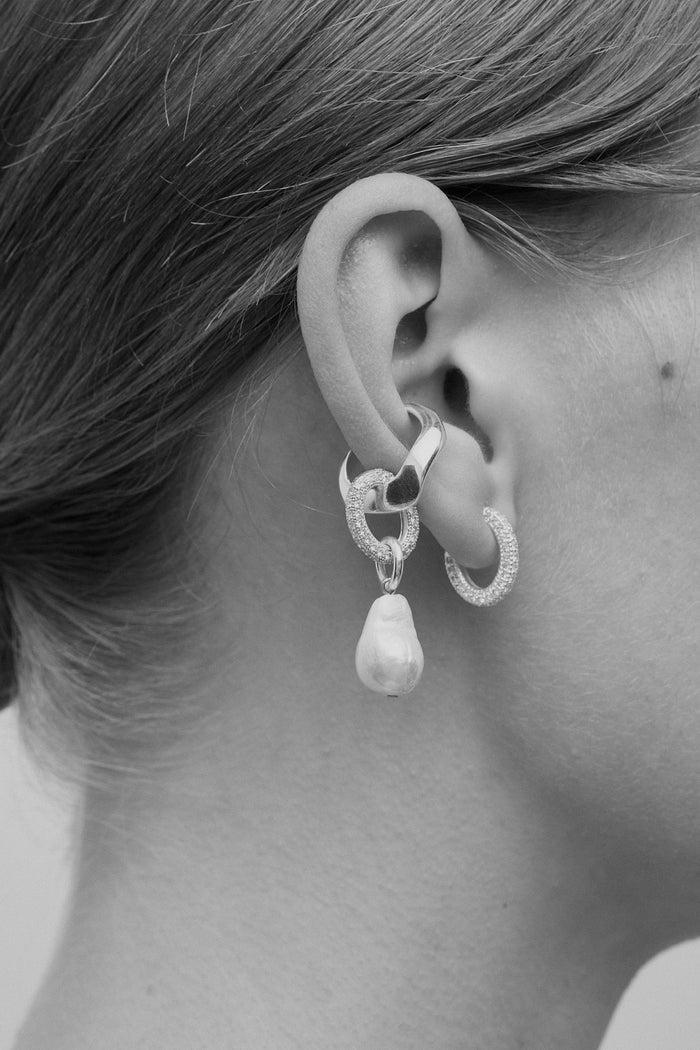 Cornelia Webb Stoned Hoop Earring Midi