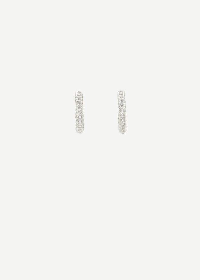 Cornelia Webb Stoned Hoop Earring Midi