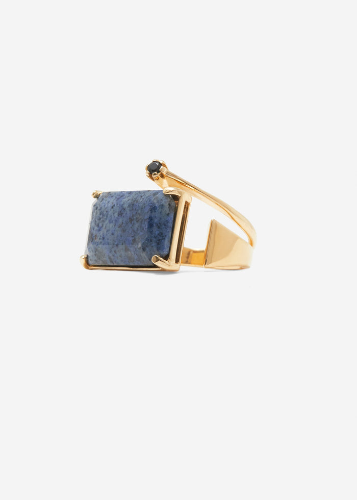 Cornelia Webb Warped Signet Ring | Dumortierite