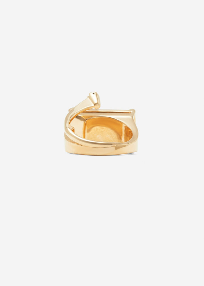 Cornelia Webb Warped Signet Ring | Dumortierite