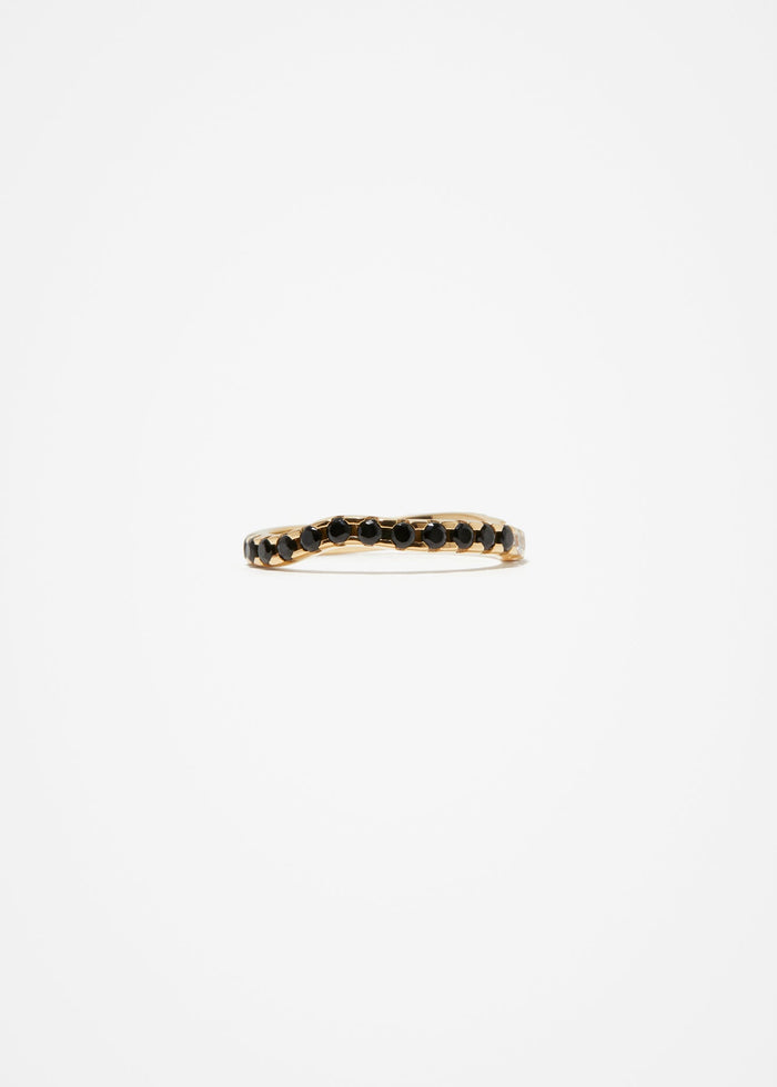 Cornelia Webb Distorted Organic Ring Midi | Black And White