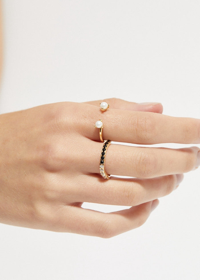 cornelia webb Distorted Organic Ring Midi | Black and White