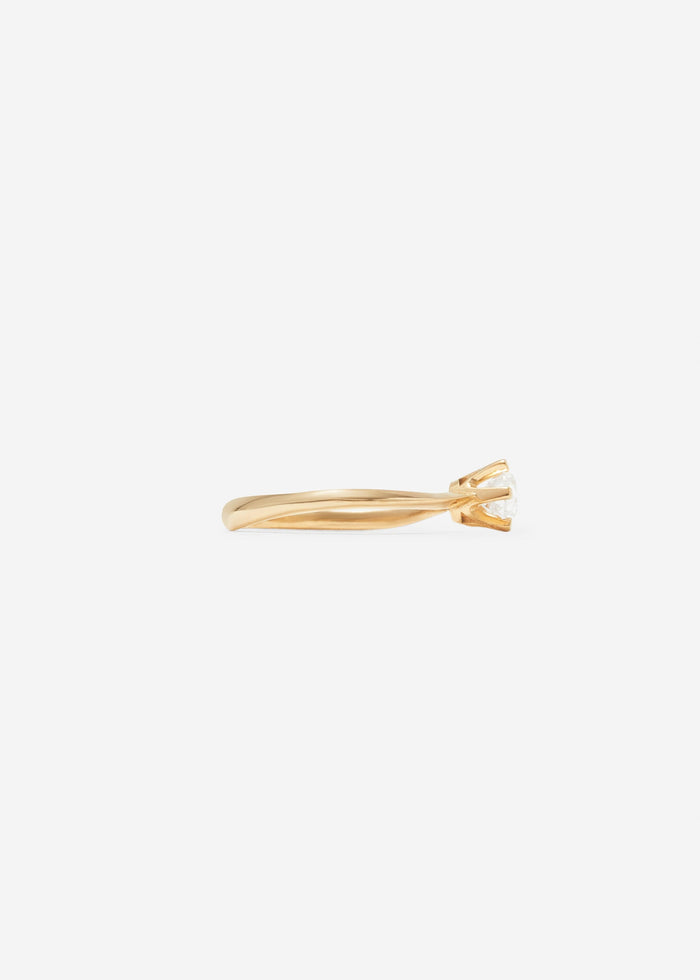Cornelia Webb Drop Solitaire Ring Maxi Pavé 0.7 - 0.9 Ct