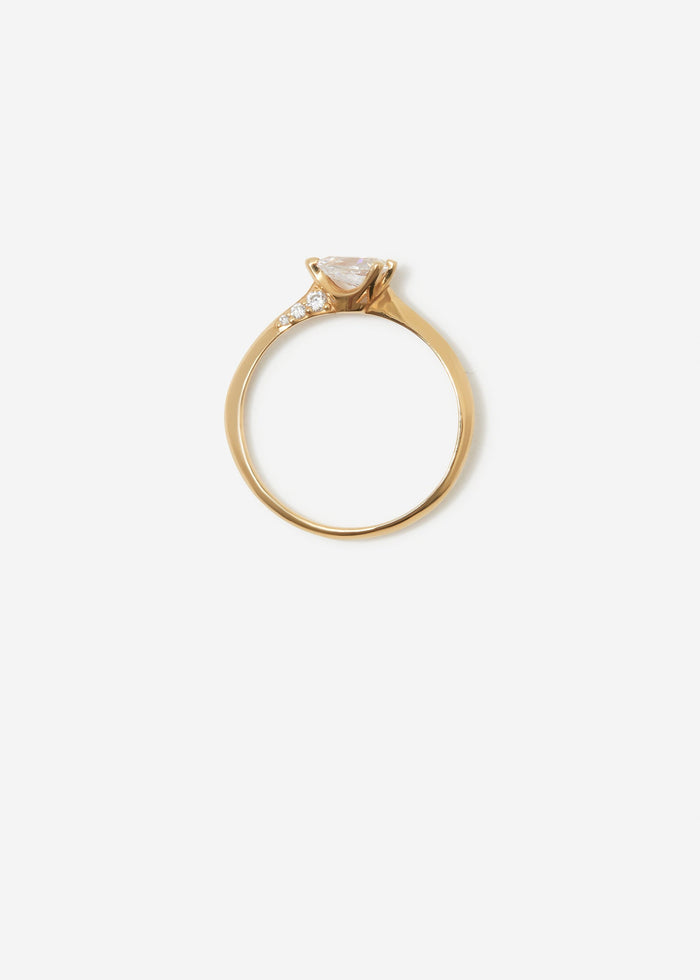 cornelia webb Drop Solitaire Ring Midi Pavé 0.3 - 0.5 Ct