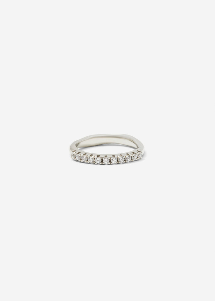 cornelia webb Molded French-V Set 1/3 Eternity Band 0.02 ct