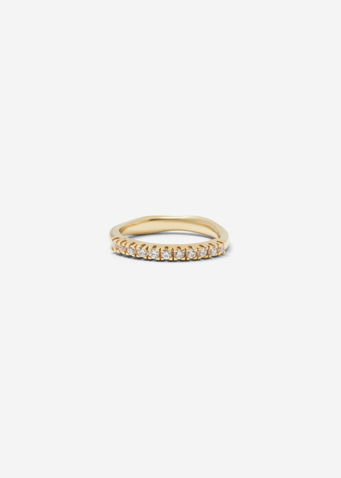 cornelia webb Molded French-V Set 1/3 Eternity Band 0.02 ct