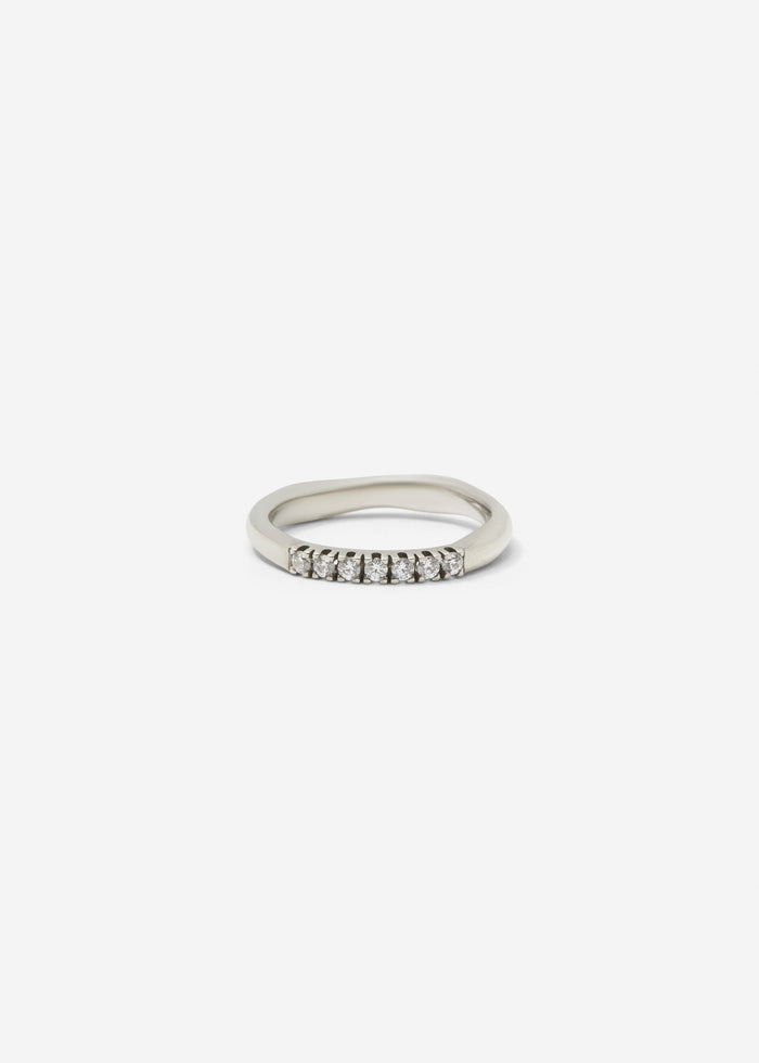 Cornelia Webb Molded French-V Set 1/4 Eternity Band 0.02 Ct