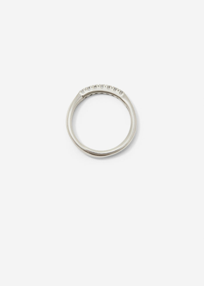 Cornelia Webb Molded French-V Set 1/4 Eternity Band 0.02 Ct